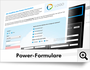 Mit den mächtigen Power-Formularen können Sie in wenigen Minuten auch komplexe Formulare erstellen.