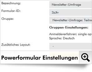 Als nächstes legen Sie einfach ein neues Powerformular an und treffen die relevanten Einstellungen.