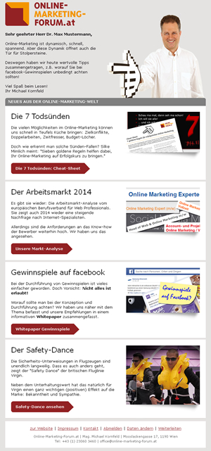 Unsere Top-10 Vorlagen: #6 von ONLINE-MARKETING-FORUM.AT