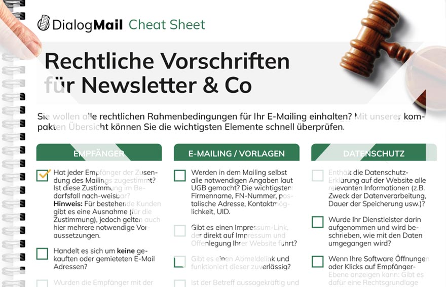 Cheat Sheet Rechtliche Grundlagen