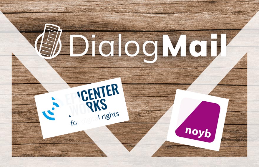 Datenschutz-NGO's verwenden Dialog-Mail