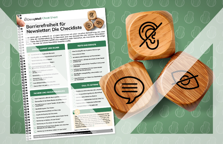 Kostenlose Checkliste: Barrierefreiheit für Newsletter
