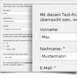 Power-Formulare für Anmeldungen, Umfragen u.v.m.