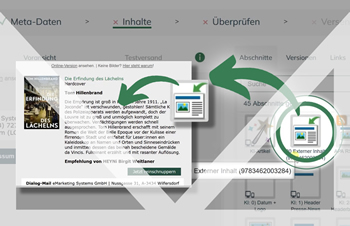 In einem kurzen Video zeigen wir, wie Sie mit ein paar Mausbewegungen Inhalte von Ihrer Website in Ihr Mailing einfügen können.
